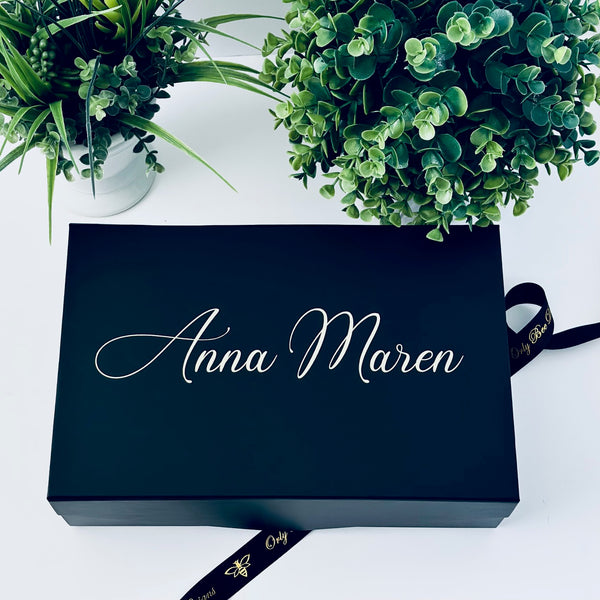 Gift Box - Personalized Black Gift Box