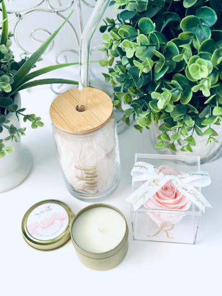Personalized Bridesmaid Proposal Gift Box Set with Glass Tumble