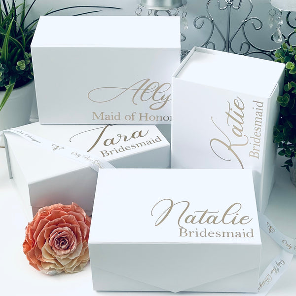 Gift Box - Personalized White Gift Box
