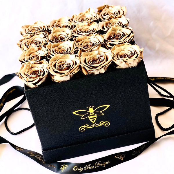 Elegant Square Rose Box