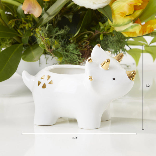 Ceramic Dinosaur Planter -Small