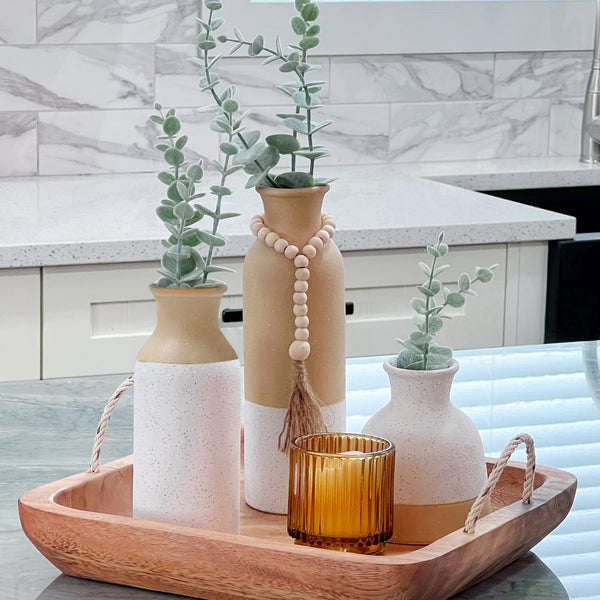 Modern Farmhouse Vase Décor - Set of 3