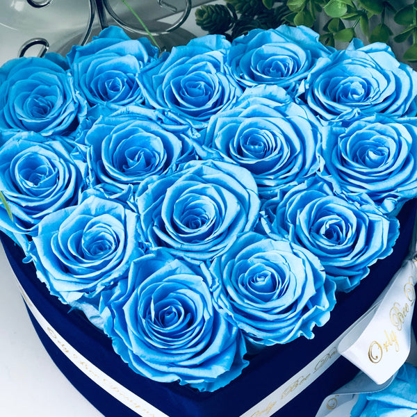 Velvet Heart Rose Box - Pink