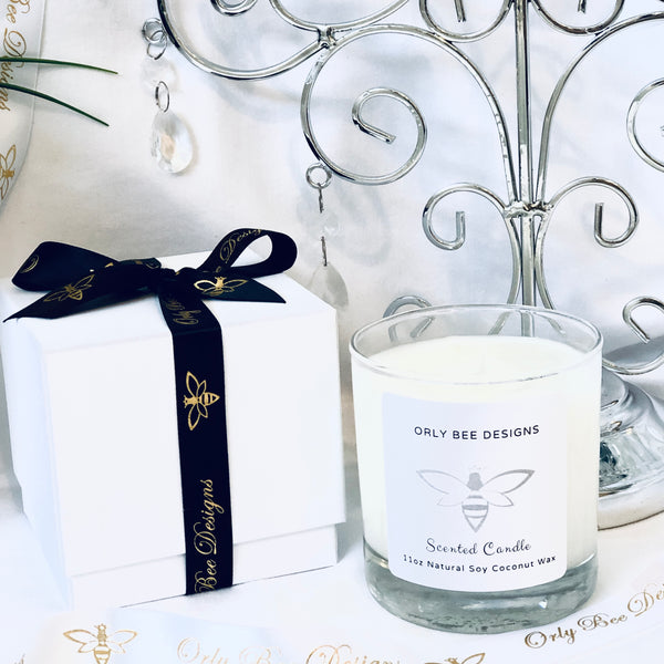 Candle - all natural soy and coconut waxes.