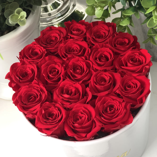 Mini Roses in a Personalized Box - Black