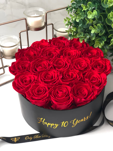 Preserved Roses in a Personalized Box