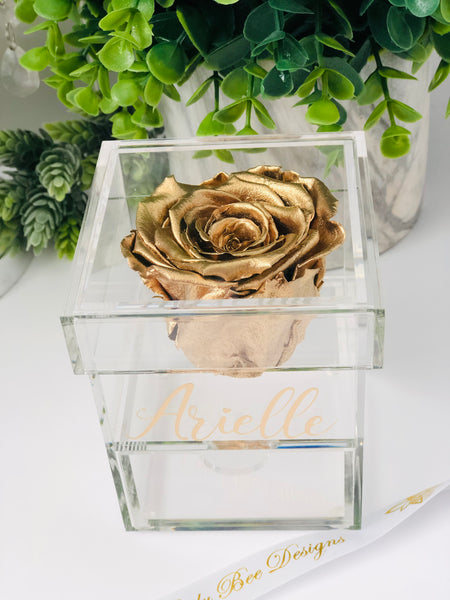 Preserved Rose in Jewelry Box