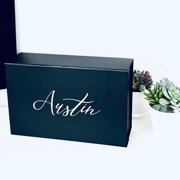 Gift Box - Personalized Black Gift Box