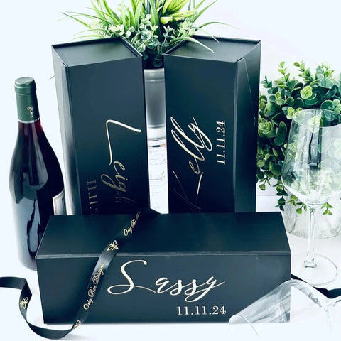 Wine Bottle Box-Personalized