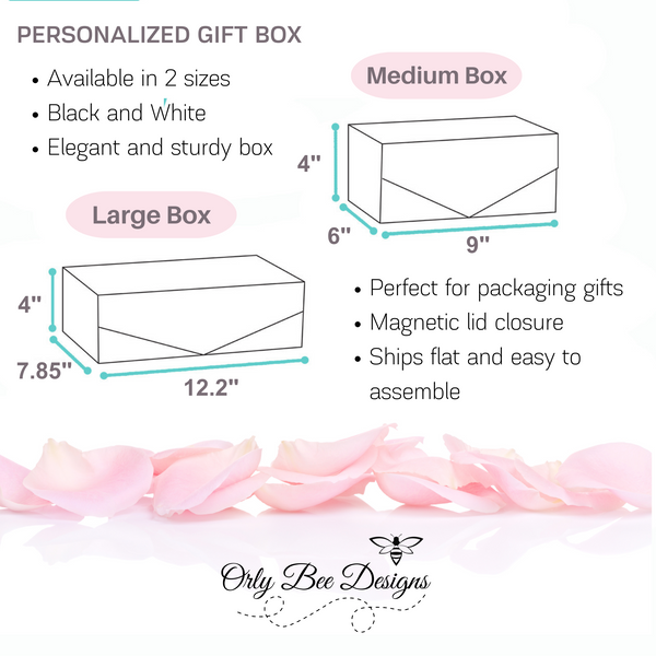 Gift Box - Personalized Black Gift Box