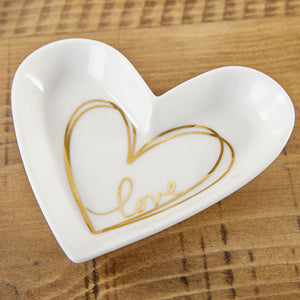 Trinket Dish Heart Shaped