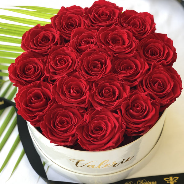 Preserved Roses in a Personalized Box
